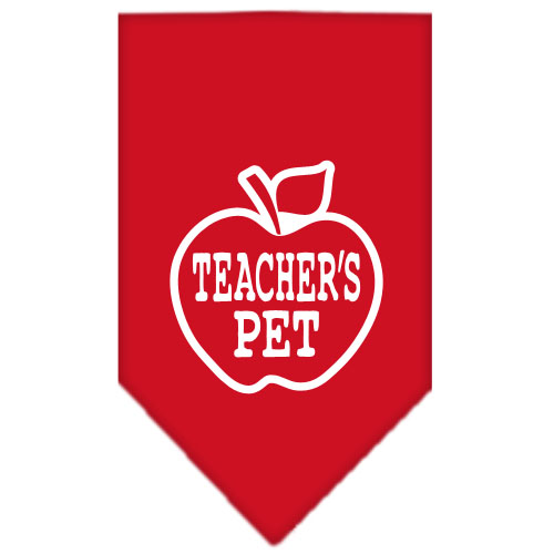 Teachers Pet Screen Print Bandana Red Large